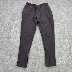 Alphalete Pants Womens Medium Plum Joggers Lounge Sweatpant Drawstring Ankle Zip